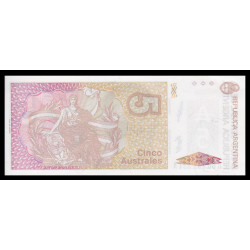 Argentine, P-324b, 5 australes, 1989 - Billet de banque en vente sur Monnaies du Monde SHOP