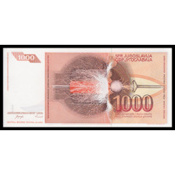 Yougoslavie, P-107, 1.000 dinara, 1990 - Billet de banque en vente sur Monnaies du Monde SHOP