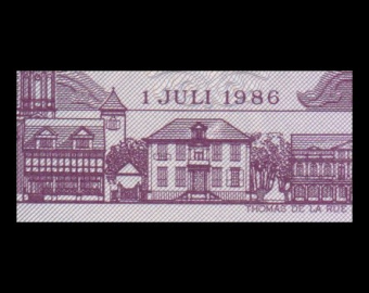 Suriname, P-133a1, 100 gulden, 1986