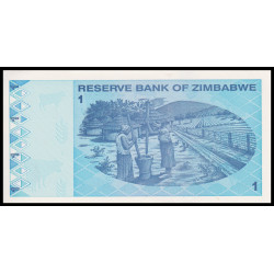 Zimbabwe, P-092, 1 dollar, 2009 - Billet de banque en vente sur Monnaies du Monde SHOP