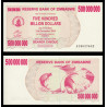 Zimbabwe, P-060, 500.000.000 dollars, 2008 - Billet de banque en vente sur Monnaies du Monde SHOP