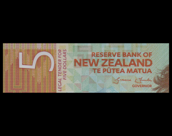 New Zealand, P-191, 5 dollars, 2015, polymer