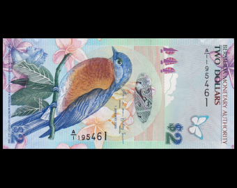 Bermudes, P-57b, 2 dollars, 2009