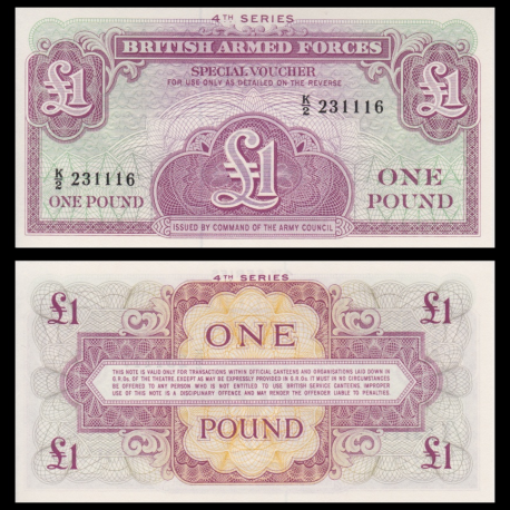 British Armed Forces, p-M36, 1 pound, 1962