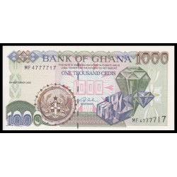 Ghana, P-32h, 1000 cedis, 2002 - Billet de banque en vente sur Monnaies du Monde SHOP