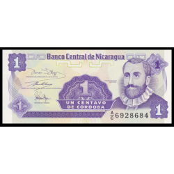 Nicaragua, P-167, 1 centavo, 1991 - Billet de banque en vente sur Monnaies du Monde SHOP