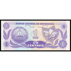 Nicaragua, P-167, 1 centavo, 1991 - Billet de banque en vente sur Monnaies du Monde SHOP