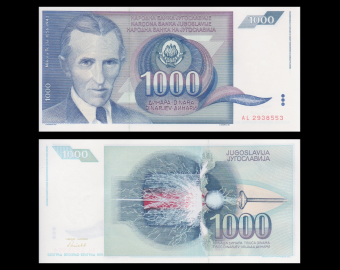 Yugoslavia, p-110, 1 000 dinara, 1991