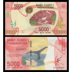 Madagascar, P-102, 5000 ariary, 2017 - Billet de banque en vente sur Monnaies du Monde SHOP