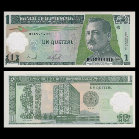 Guatemala, p-109, 1 quetzal, polymère, 2006