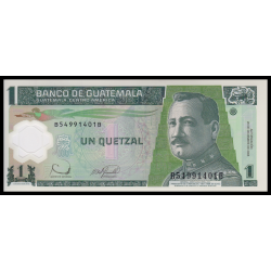 Guatemala, P-109, 1 quetzal, polymère, 2006 - Billet de banque en vente sur Monnaies du Monde SHOP