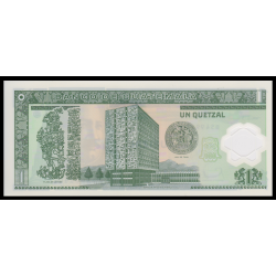 Guatemala, P-109, 1 quetzal, polymère, 2006 - Billet de banque en vente sur Monnaies du Monde SHOP