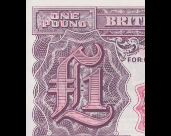 England British Armed Forces, P-M22a, 1 pound, 1948