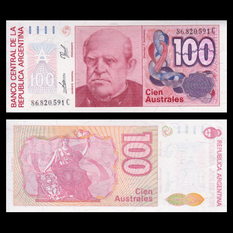 Argentina, p-327c , 100 australes, 1985-90