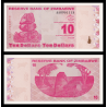 Zimbabwe, P-094, 10 dollars, 2009 - Billet de banque en vente sur Monnaies du Monde SHOP