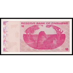 Zimbabwe, P-094, 10 dollars, 2009 - Billet de banque en vente sur Monnaies du Monde SHOP