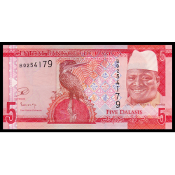 Gambie, P-31, 5 dalasis, 2015 - Billet de banque en vente sur Monnaies du Monde SHOP
