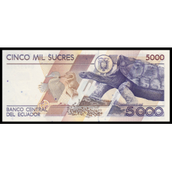 Equateur, P-128c, 5 000 sucres, 1999 - Billet de banque en vente sur Monnaies du Monde SHOP
