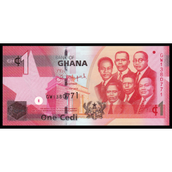 Ghana, P-37f, 1 cedi, 2015 - Billet de banque en vente sur Monnaies du Monde SHOP