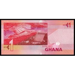 Ghana, P-37f, 1 cedi, 2015 - Billet de banque en vente sur Monnaies du Monde SHOP