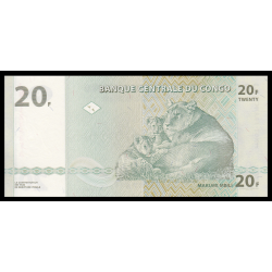 Congo, P-094A, 20 francs, 2003 - Billet de banque en vente sur Monnaies du Monde SHOP