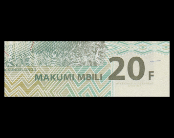 Congo, P-094A, 20 francs, 2003