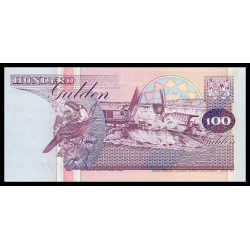 Suriname, P-139b, 100 gulden, 1998 - Billet de banque en vente sur Monnaies du Monde SHOP