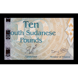 Soudan du Sud, P-07, 10 pounds, 2011 - Billet de banque en vente sur Monnaies du Monde SHOP
