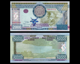 Burundi, p-47, 2000 francs, 2008