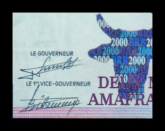 Burundi, P-47, 2000 francs, 2008