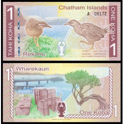 Chatham (Iles), P-NL, 1 Koha, 2013 - Billet de banque en vente sur Monnaies du Monde SHOP
