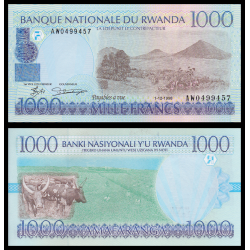 Rwanda, P-27b, 1 000 francs, 1998 - Billet de banque en vente sur Monnaies du Monde SHOP