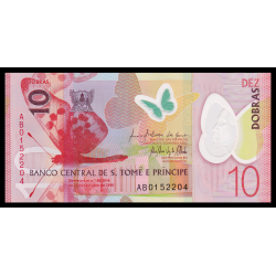 Sao Thomas&Principe, P-71, 10 dobras, 2016, polymère - Billet de banque en vente sur Monnaies du Monde SHOP