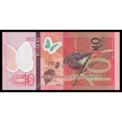 Sao Thomas&Principe, P-71, 10 dobras, 2016, polymère - Billet de banque en vente sur Monnaies du Monde SHOP