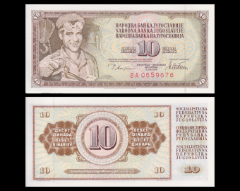 Yougoslavie, P-087a, 10 dinara, 1978