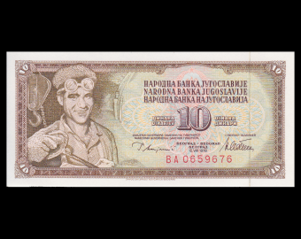 Yugoslavia, P-087a, 10 dinara, 1978