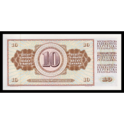 Yougoslavie, P-087a, 10 dinara, 1978 - Billet de banque en vente sur Monnaies du Monde SHOP