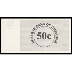 Zimbabwe, P-036, 50 cents, 2006 - Billet de banque en vente sur Monnaies du Monde SHOP