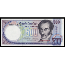 Venezuela, P-067f, 500 bolivares, 1998 - Billet de banque en vente sur Monnaies du Monde SHOP