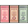 Mongolie, série de 3 billets, 1993 - Billet de banque en vente sur Monnaies du Monde SHOP