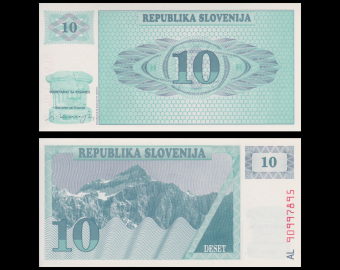 Slovenia, P-04, 10 tolar, 1990