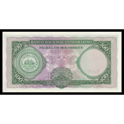 Mozambique, P-117, 100 escudos, 1976 - Billet de banque en vente sur Monnaies du Monde SHOP