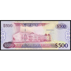 Guyana, P-37a, 500 dollars, 2011 - Billet de banque en vente sur Monnaies du Monde SHOP
