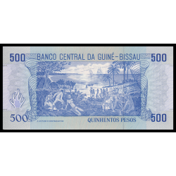 Guinée-Bissau, P-12, 500 pesos, 1990 - Billet de banque en vente sur Monnaies du Monde SHOP