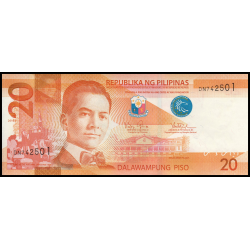 Philippines, P-206a, 20 piso, 2016J - Billet de banque en vente sur Monnaies du Monde SHOP