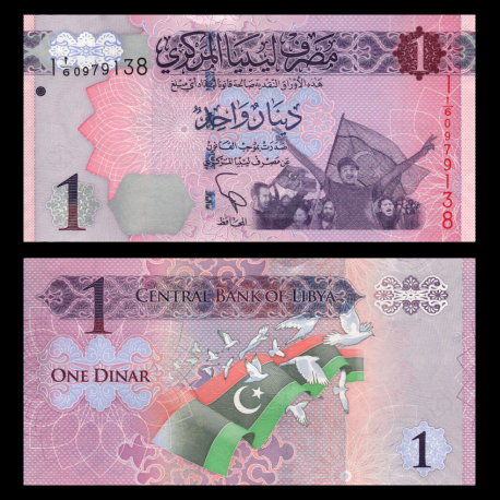 Libye, P-76, 1 dinar, 2013
