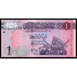 Libye, P-76, 1 dinar, 2013 - Billet de banque en vente sur Monnaies du Monde SHOP