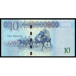 Libye, P-82, 10 dinars, 2015 - Billet de banque en vente sur Monnaies du Monde SHOP
