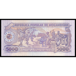Mozambique, P-133b, 5000 meticais, 1989 - Billet de banque en vente sur Monnaies du Monde SHOP