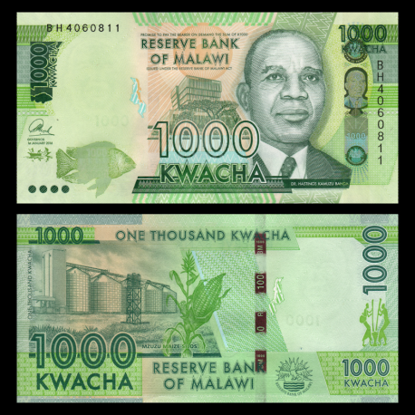 Malawi, P-67b, 1000 kwacha, 2016